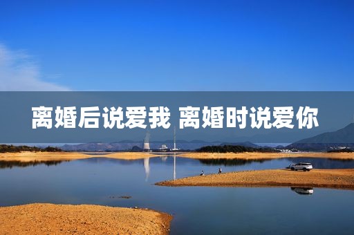 离婚后说爱我 离婚时说爱你 