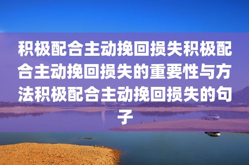 积极配合主动挽回损失积极配合主动挽回损失的重要性与方法积极配合主动挽回损失的句子