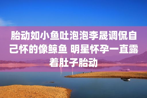 胎动如小鱼吐泡泡李晟调侃自己怀的像鲸鱼 明星怀孕一直露着肚子胎动