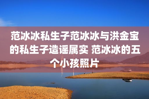 范冰冰私生子范冰冰与洪金宝的私生子造谣属实 范冰冰的五个小孩照片