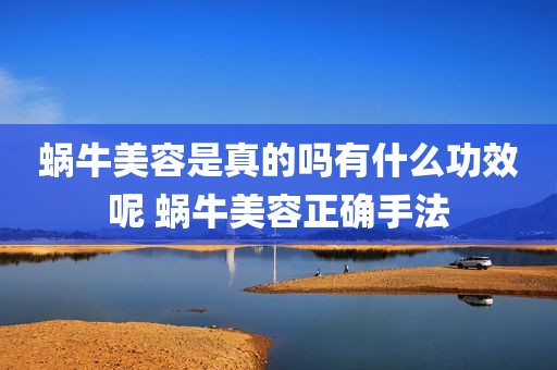 蜗牛美容是真的吗有什么功效呢 蜗牛美容正确手法