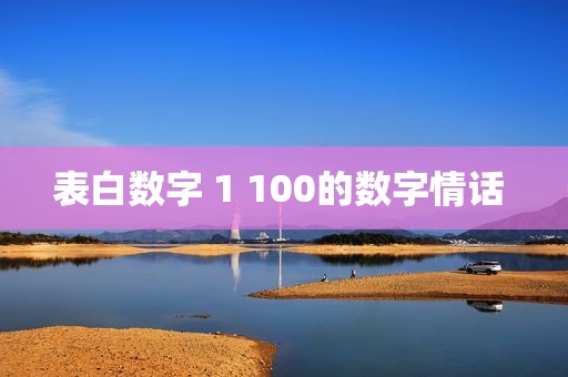 表白数字 1 100的数字情话 