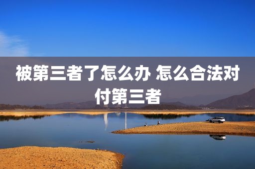 被第三者了怎么办 怎么合法对付第三者