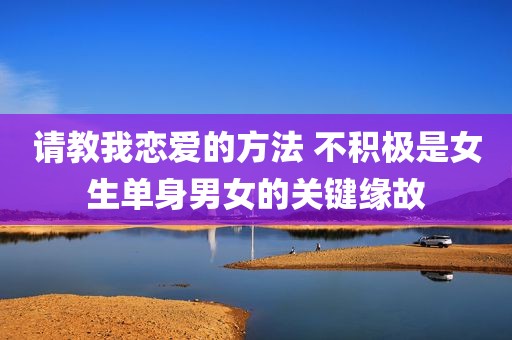 请教我恋爱的方法 不积极是女生单身男女的关键缘故