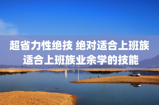 超省力性绝技 绝对适合上班族 适合上班族业余学的技能