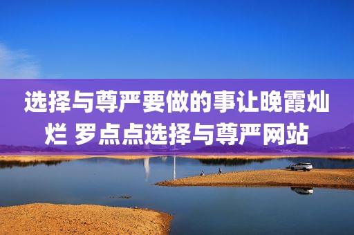 选择与尊严要做的事让晚霞灿烂 罗点点选择与尊严网站
