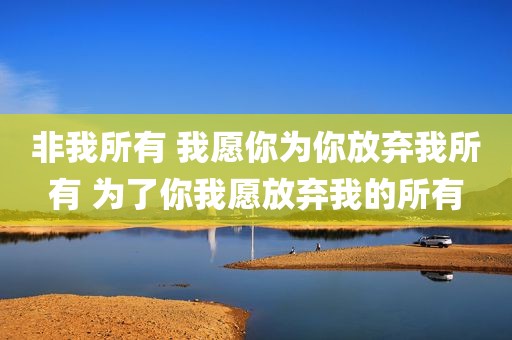 非我所有 我愿你为你放弃我所有 为了你我愿放弃我的所有