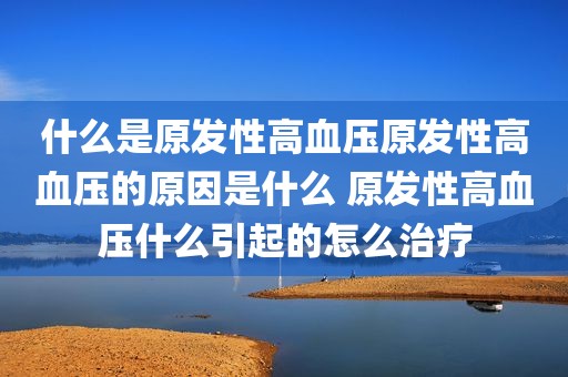 什么是原发性高血压原发性高血压的原因是什么 原发性高血压什么引起的怎么治疗