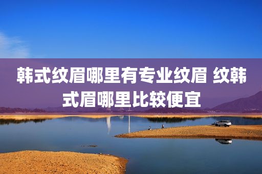 韩式纹眉哪里有专业纹眉 纹韩式眉哪里比较便宜