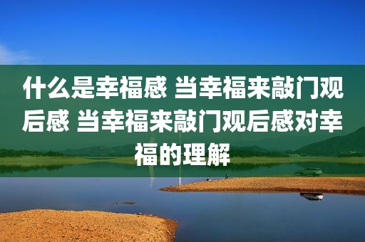 什么是幸福感 当幸福来敲门观后感 当幸福来敲门观后感对幸福的理解