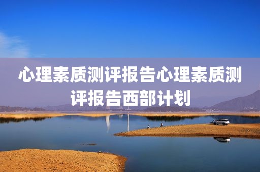 心理素质测评报告心理素质测评报告西部计划