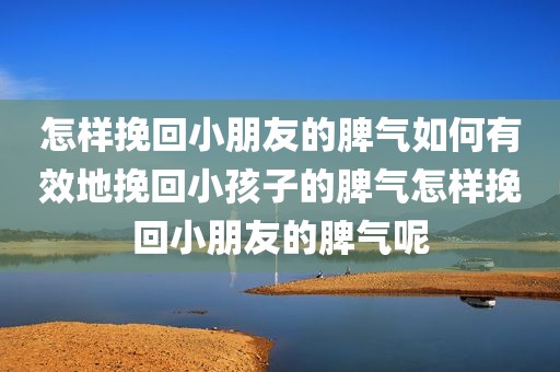 怎样挽回小朋友的脾气如何有效地挽回小孩子的脾气怎样挽回小朋友的脾气呢