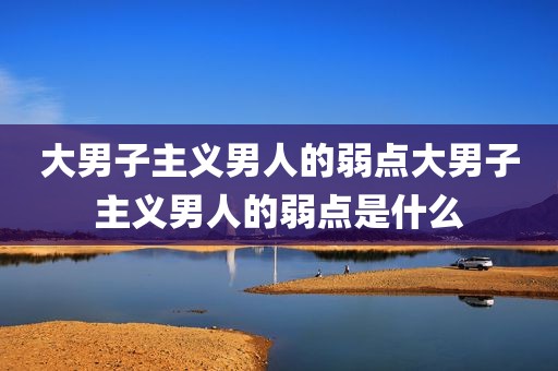 大男子主义男人的弱点大男子主义男人的弱点是什么