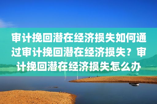 审计挽回潜在经济损失如何通过审计挽回潜在经济损失？审计挽回潜在经济损失怎么办