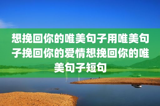 想挽回你的唯美句子用唯美句子挽回你的爱情想挽回你的唯美句子短句