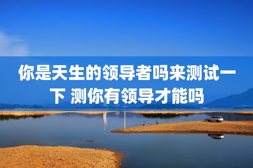 你是天生的领导者吗来测试一下 测你有领导才能吗