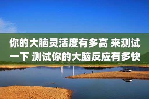 你的大脑灵活度有多高 来测试一下 测试你的大脑反应有多快