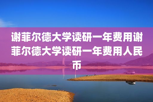 谢菲尔德大学读研一年费用谢菲尔德大学读研一年费用人民币