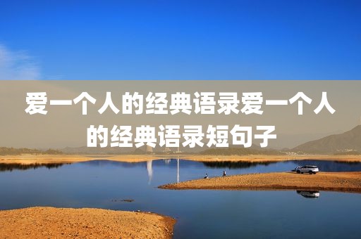 爱一个人的经典语录爱一个人的经典语录短句子