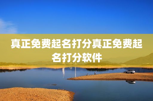 真正免费起名打分真正免费起名打分软件