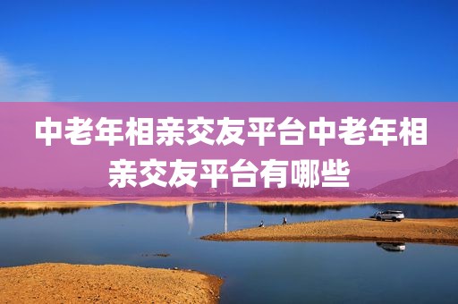 中老年相亲交友平台中老年相亲交友平台有哪些