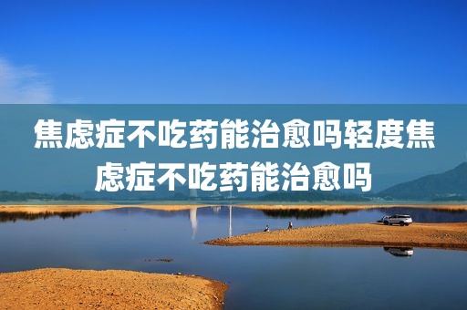 焦虑症不吃药能治愈吗轻度焦虑症不吃药能治愈吗
