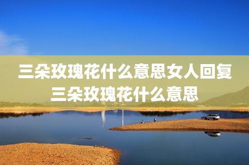 三朵玫瑰花什么意思女人回复三朵玫瑰花什么意思