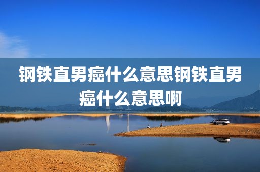 钢铁直男癌什么意思钢铁直男癌什么意思啊