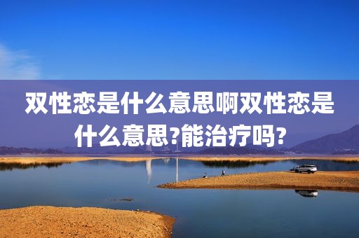 双性恋是什么意思啊双性恋是什么意思?能治疗吗?