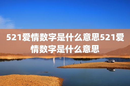 521爱情数字是什么意思521爱情数字是什么意思
