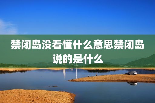 禁闭岛没看懂什么意思禁闭岛说的是什么