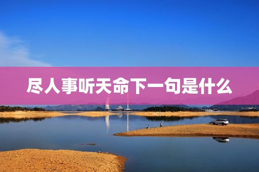 尽人事听天命下一句是什么