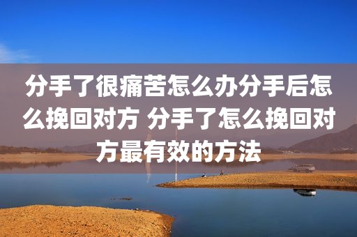 分手了很痛苦怎么办分手后怎么挽回对方 分手了怎么挽回对方最有效的方法