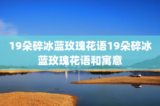 19朵碎冰蓝玫瑰花语19朵碎冰蓝玫瑰花语和寓意