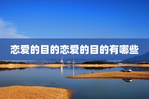 恋爱的目的恋爱的目的有哪些