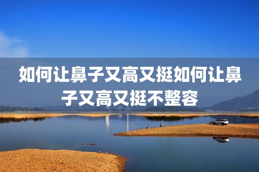 如何让鼻子又高又挺如何让鼻子又高又挺不整容