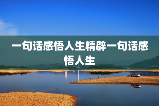 一句话感悟人生精辟一句话感悟人生