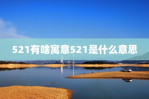 521有啥寓意521是什么意思
