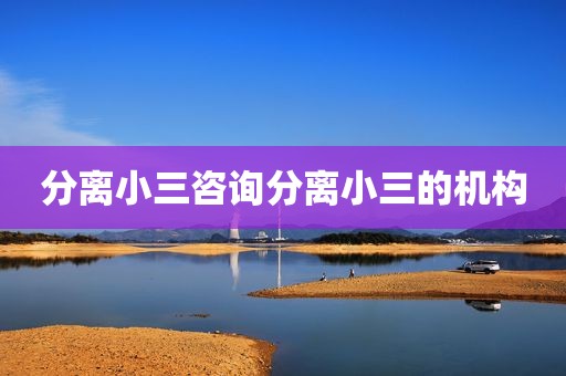 分离小三咨询分离小三的机构