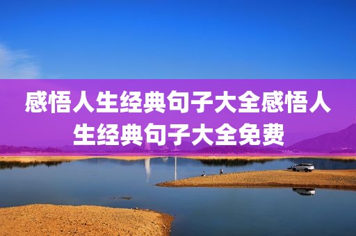 感悟人生经典句子大全感悟人生经典句子大全免费