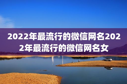 2022年最流行的微信网名2022年最流行的微信网名女