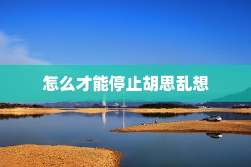 怎么才能停止胡思乱想
