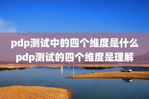 pdp测试中的四个维度是什么pdp测试的四个维度是理解