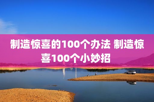 制造惊喜的100个办法 制造惊喜100个小妙招 