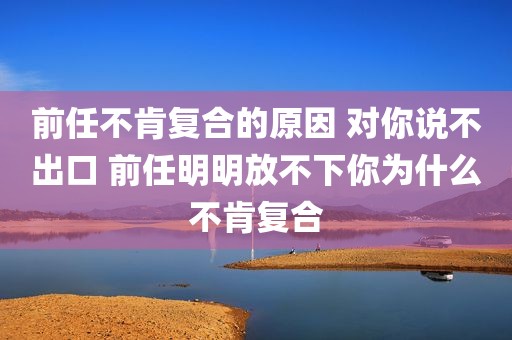 前任不肯复合的原因 对你说不出口 前任明明放不下你为什么不肯复合