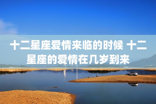 十二星座爱情来临的时候 十二星座的爱情在几岁到来