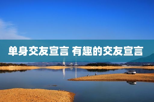 单身交友宣言 有趣的交友宣言 