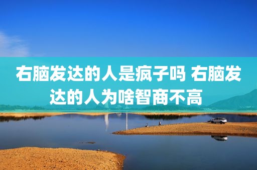 右脑发达的人是疯子吗 右脑发达的人为啥智商不高 