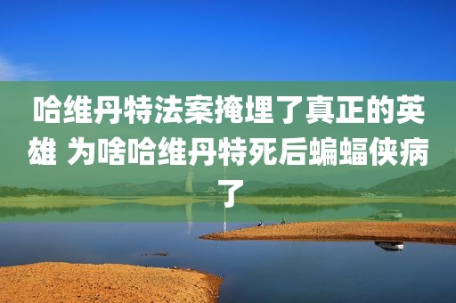 哈维丹特法案掩埋了真正的英雄 为啥哈维丹特死后蝙蝠侠病了