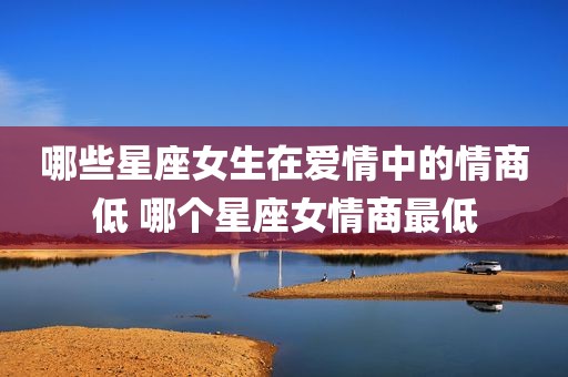 哪些星座女生在爱情中的情商低 哪个星座女情商最低